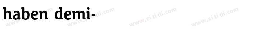 haben demi字体转换